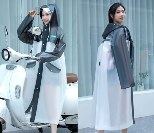 Hooded Placket Raincoat - Image 12