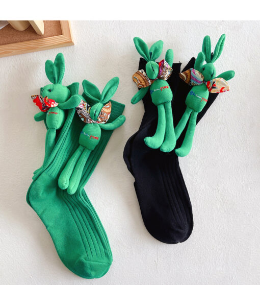 3D Rabbit Doll Funny Socks - Image 10