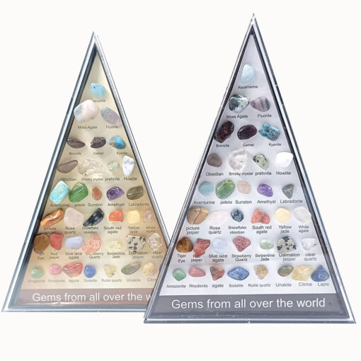 36 PCS/Box Natural Healing Crystals Mineral Specimens Irregular Tumbled Stones Rock Collection Box - Image 8