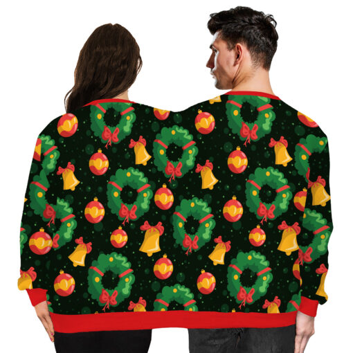 Funny Couple 3D Print Christmas Sweater - Image 6