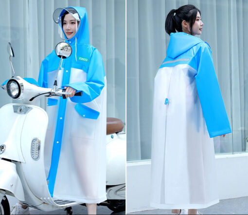 Hooded Placket Raincoat - Image 10