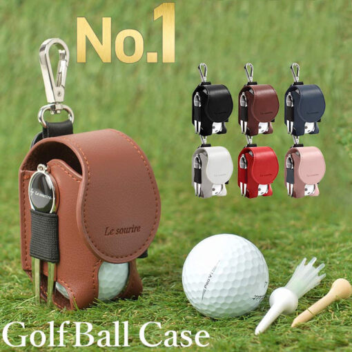 Mini Pocket Leather Golf Ball Storage Pouch