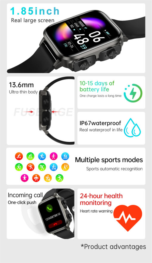 TWS Wireless Earbuds Smart Watch - Image 13