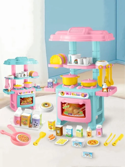 Simulation Toy Kitchen Utensils Set With Mini Cooking Stove - Image 6