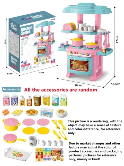 Simulation Toy Kitchen Utensils Set With Mini Cooking Stove - Image 8