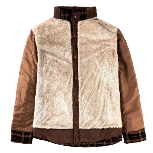 Retro Plaid Warm Fleece Jacket - Image 14