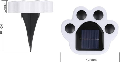 Outdoor LED Paw Solar Decor Lamp - Image 13