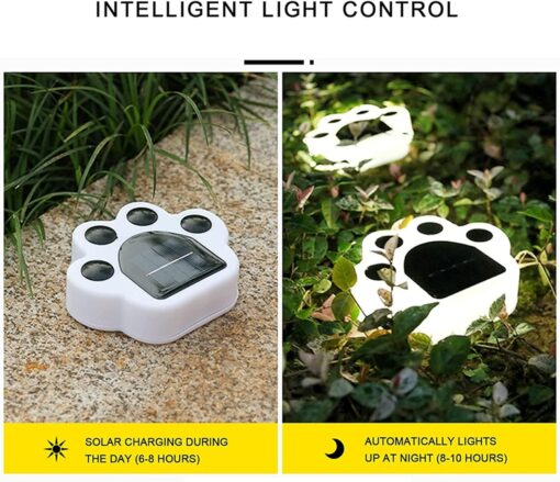 Outdoor LED Paw Solar Decor Lamp - Image 11