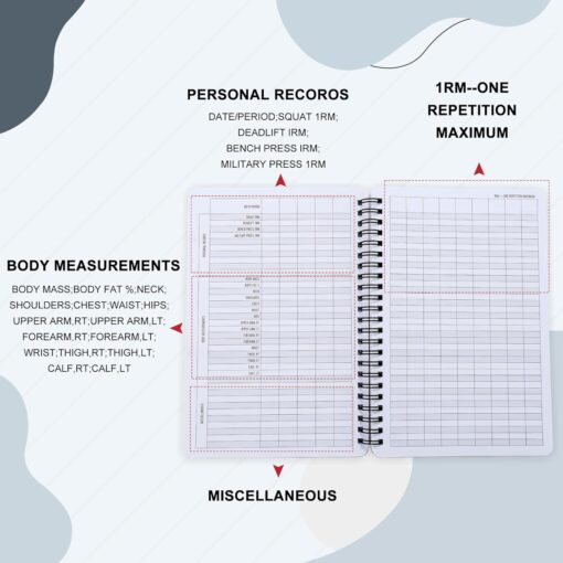 A5 Thickened Fitness Exercise Logbook - Image 3