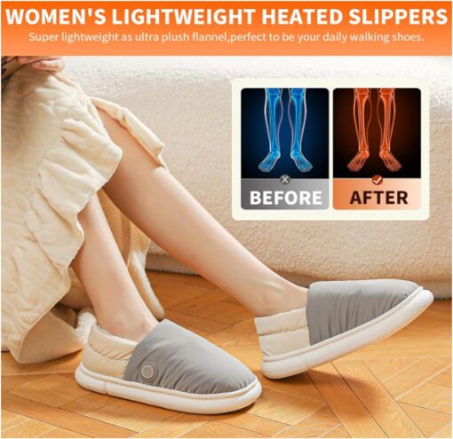 USB Heated Slippers - Image 4