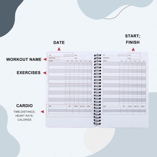 A5 Thickened Fitness Exercise Logbook - Image 4