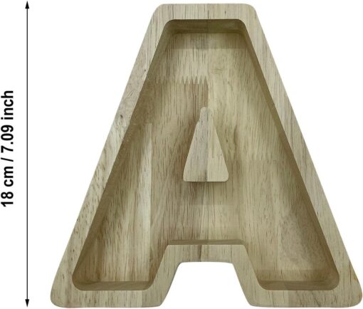 Wood Letter Shaped Planter - Image 56