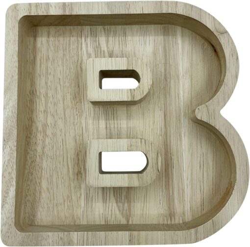 Wood Letter Shaped Planter - Image 31