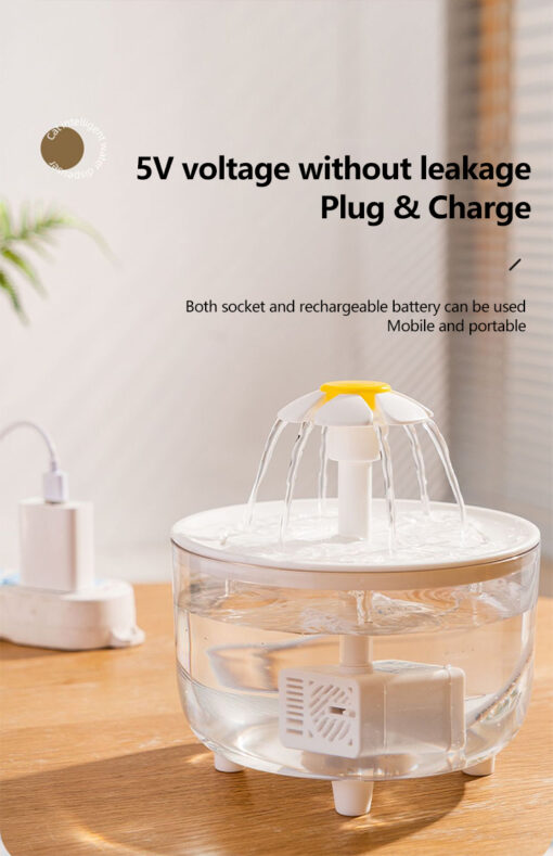 Flower Shape Pet Water Dispenser - Image 3