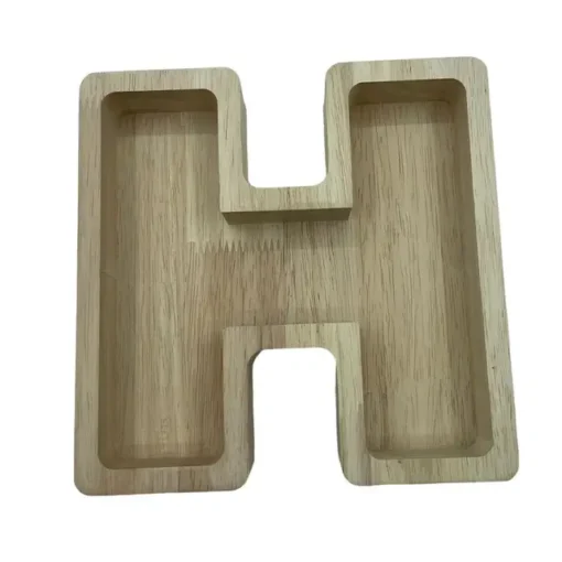 Wood Letter Shaped Planter - Image 37