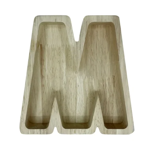 Wood Letter Shaped Planter - Image 42