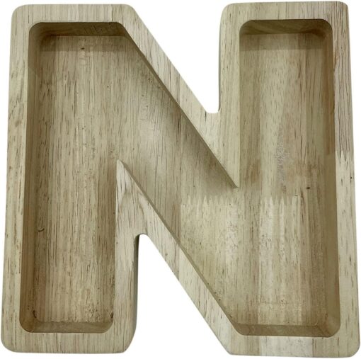 Wood Letter Shaped Planter - Image 43