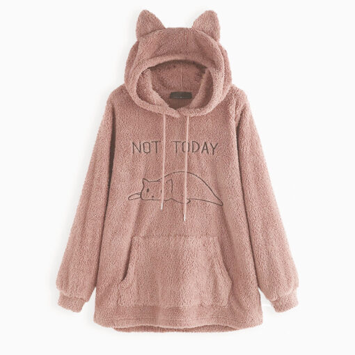 Not Today Lazy Cat Hoodie - Image 14