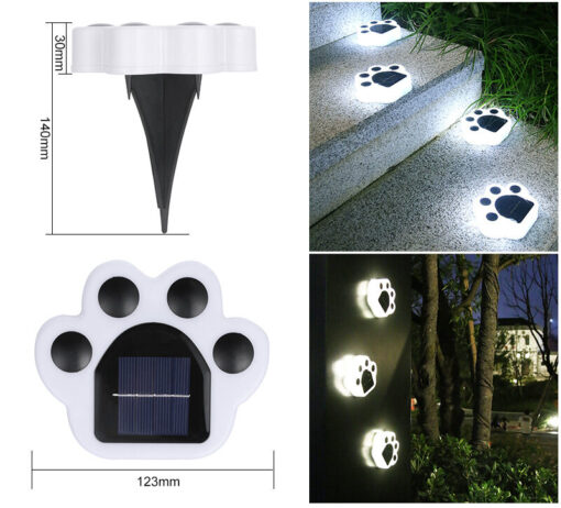 Outdoor LED Paw Solar Decor Lamp - Image 8