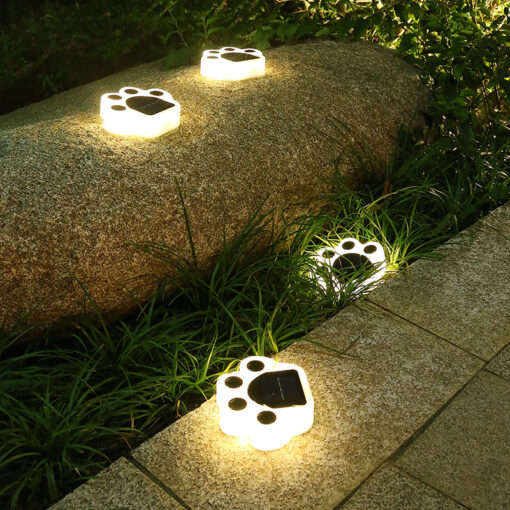 Outdoor LED Paw Solar Decor Lamp - Image 4