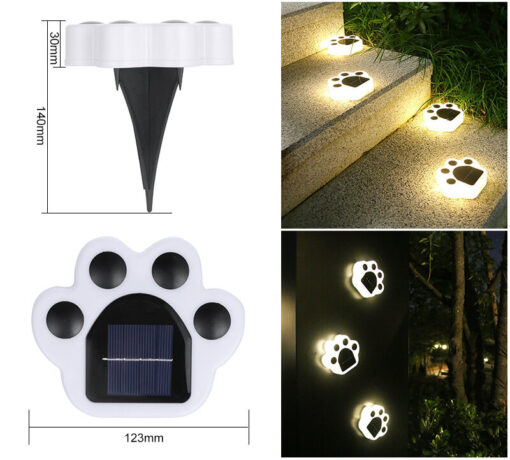 Outdoor LED Paw Solar Decor Lamp - Image 9