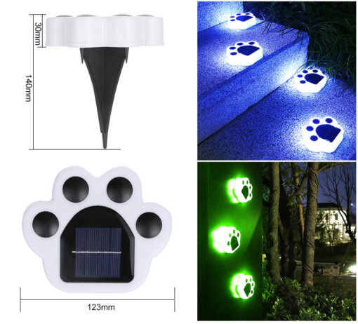 Outdoor LED Paw Solar Decor Lamp - Image 7