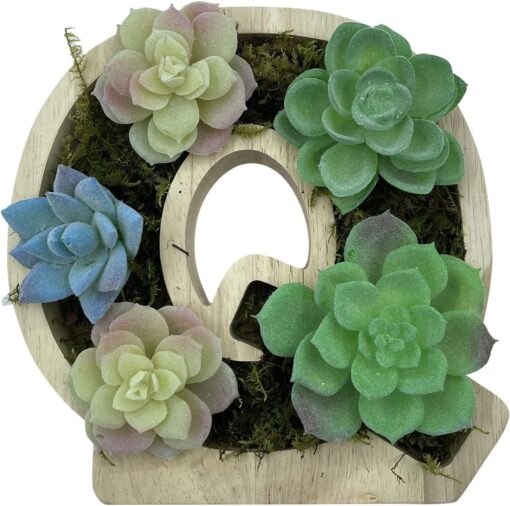 Wood Letter Shaped Planter - Image 19