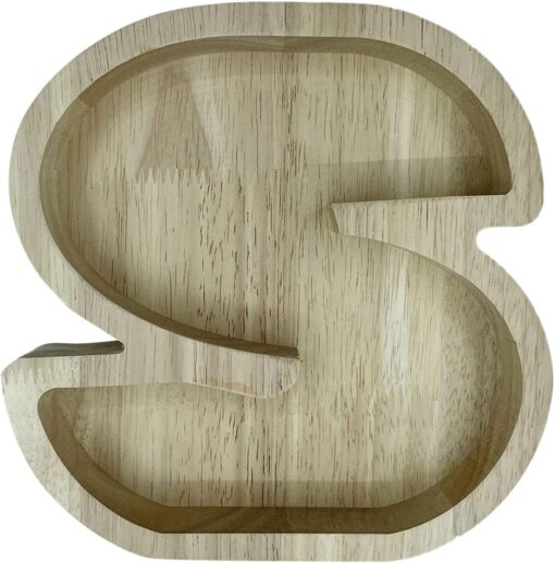 Wood Letter Shaped Planter - Image 48