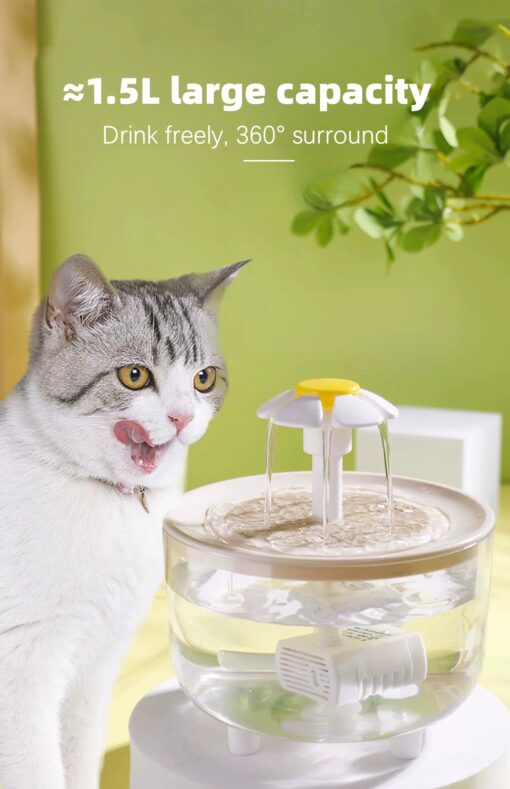 Flower Shape Pet Water Dispenser - Image 19