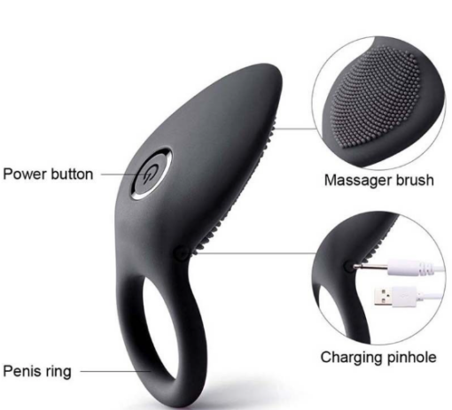 Multi Speed Powerful Vibrating Cock Ring - Image 4