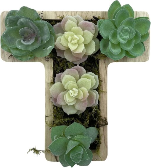 Wood Letter Shaped Planter - Image 22