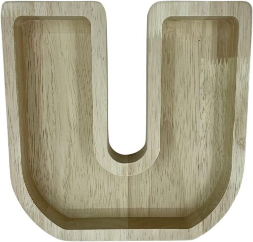 Wood Letter Shaped Planter - Image 50