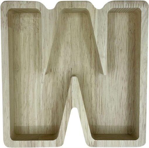 Wood Letter Shaped Planter - Image 52