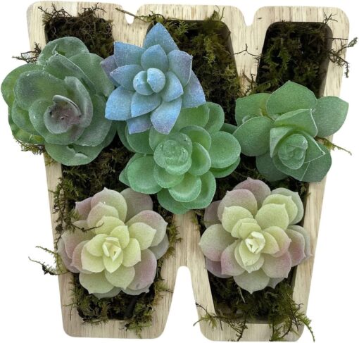 Wood Letter Shaped Planter - Image 25