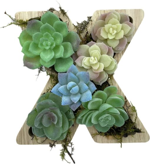 Wood Letter Shaped Planter - Image 26