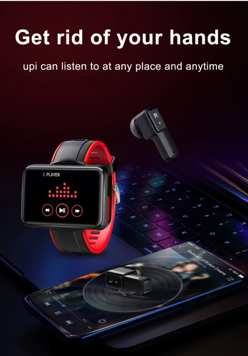 T91 TWS Wireless Bluetooth Smart Watch with Earbuds - Image 15