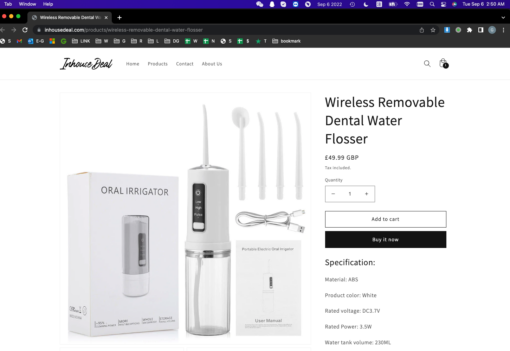 Wireless Removable Dental Water Flosser - Image 14