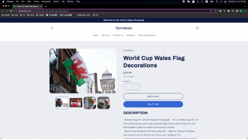 World Cup Wales Flag Decorations - United Kingdom - Image 3