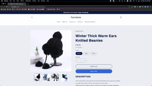 Winter Thick Warm Ears Knitted Beanies - United Kingdom - Image 6