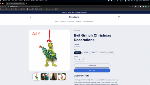 Evil Grinch Christmas Decorations - United Kingdom - Image 13