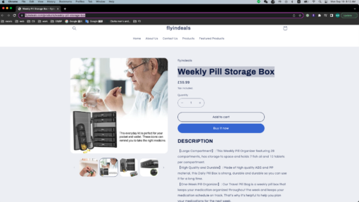 Weekly Pill Storage Box - United Kingdom - Image 2