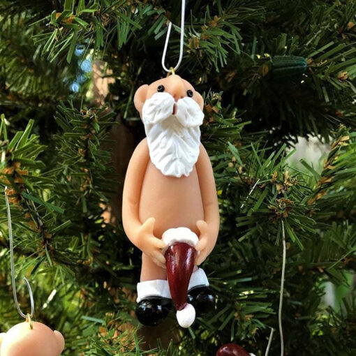 Funny Naked Old Couple Christmas Tree Hanging Ornament - United Kingdom - Image 5