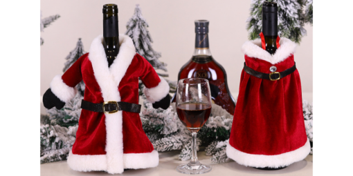 Santa Claus Costume Wine Sweater Christmas Decorations - United Kingdom - Image 2