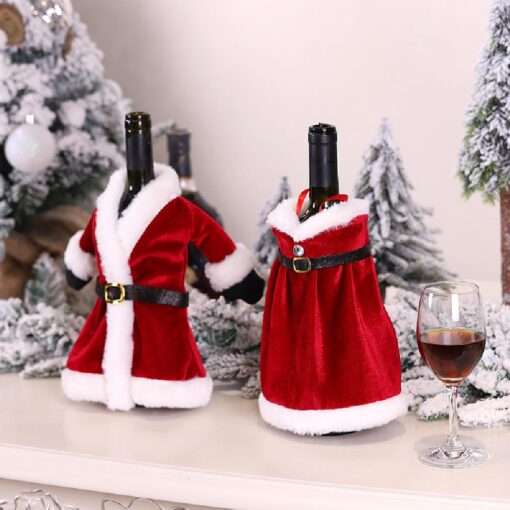 Santa Claus Costume Wine Sweater Christmas Decorations - United Kingdom - Image 3