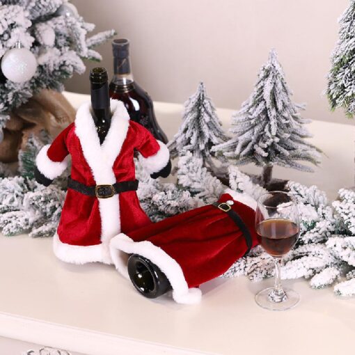 Santa Claus Costume Wine Sweater Christmas Decorations - United Kingdom - Image 5