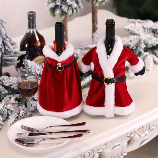 Santa Claus Costume Wine Sweater Christmas Decorations - United Kingdom - Image 6