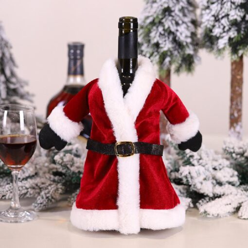 Santa Claus Costume Wine Sweater Christmas Decorations - United Kingdom - Image 8