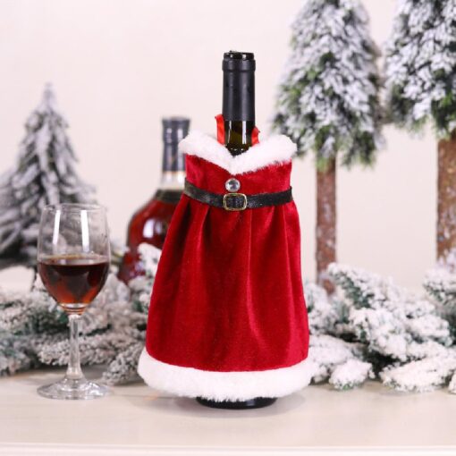 Santa Claus Costume Wine Sweater Christmas Decorations - United Kingdom - Image 9