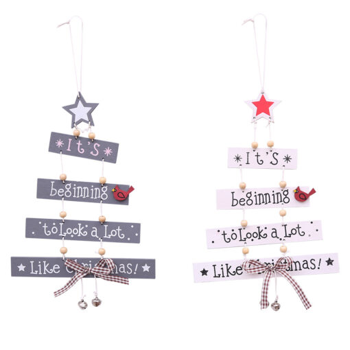 Christmas Wooden Tree Hanging Pendants - United Kingdom - Image 6