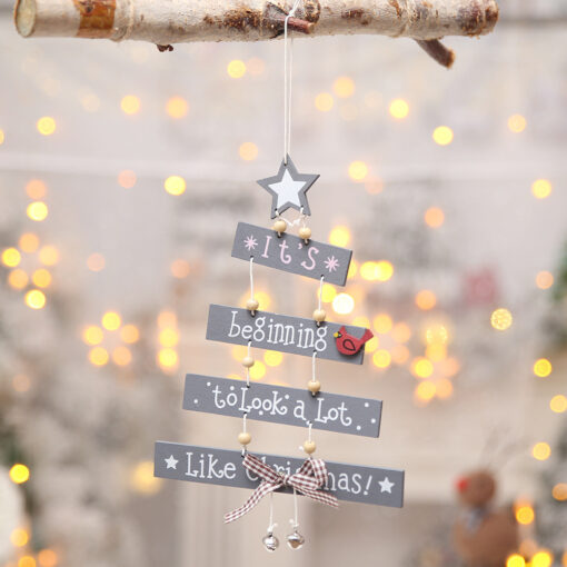 Christmas Wooden Tree Hanging Pendants - United Kingdom - Image 8